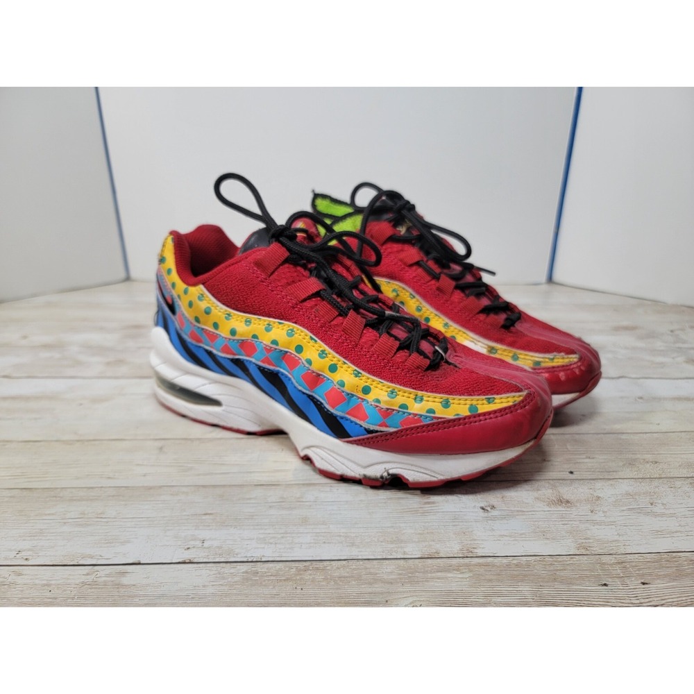 Nike Air Max 95‎ Baltimore Home GS CI4422-600 Red Blue Size 4.5Y Women 6